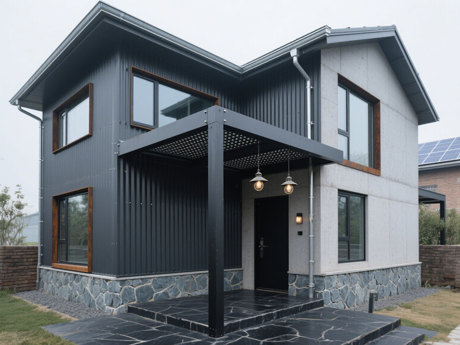 現(xiàn)代工業(yè)風格輕鋼別墅 現(xiàn)代工業(yè)風格輕鋼別墅